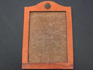 83) Lovely Quality Large Leather Covered WW1 Picture Frame & …