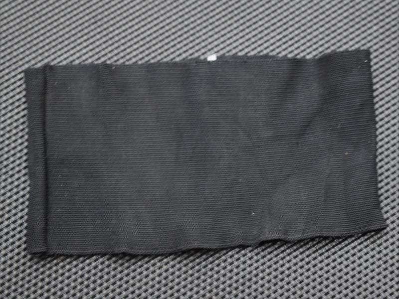 79) Excellent Original WW2 Era US Army Black Memorial Funeral Armband & Cutters Tag — image 3