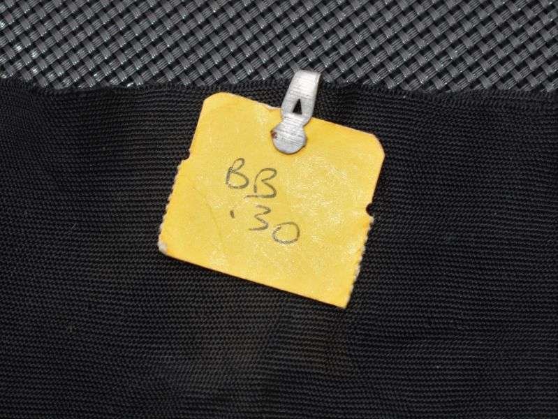 79) Excellent Original WW2 Era US Army Black Memorial Funeral Armband & Cutters Tag — image 4