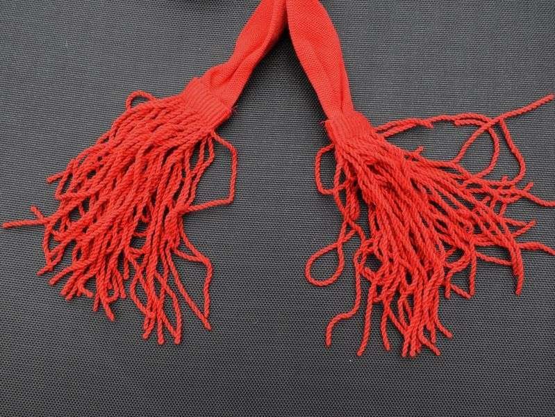 73) Vintage Original British Military Issue Red Sash — image 2