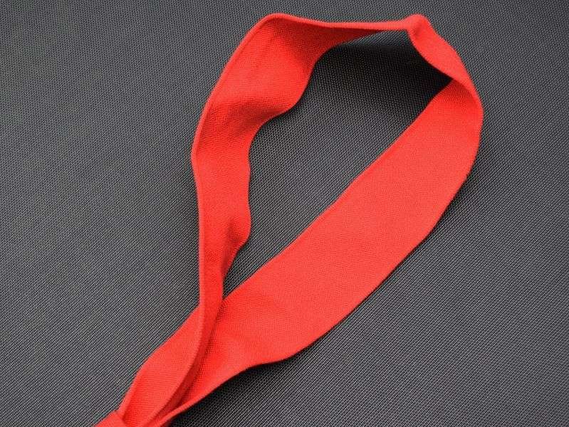 73) Vintage Original British Military Issue Red Sash — image 4