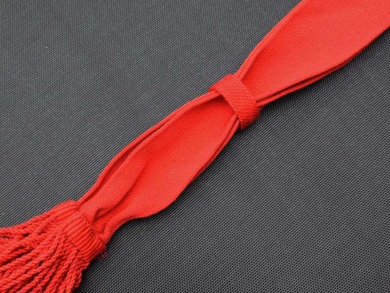 73) Vintage Original British Military Issue Red Sash — image 5