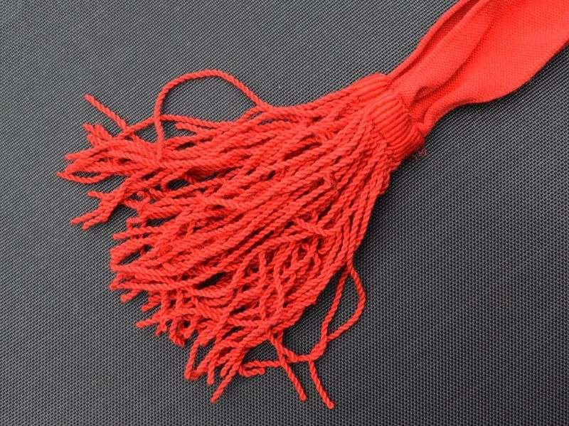 73) Vintage Original British Military Issue Red Sash — image 6