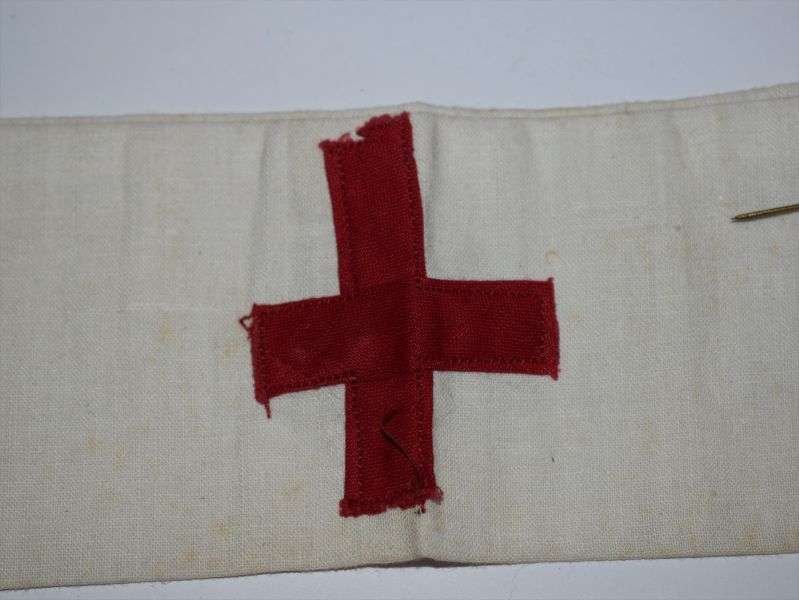 118) Lovely Original WW1 WW2 Female Medics Armlet & Silk Tag Church Door Canteen Hostess — image 3