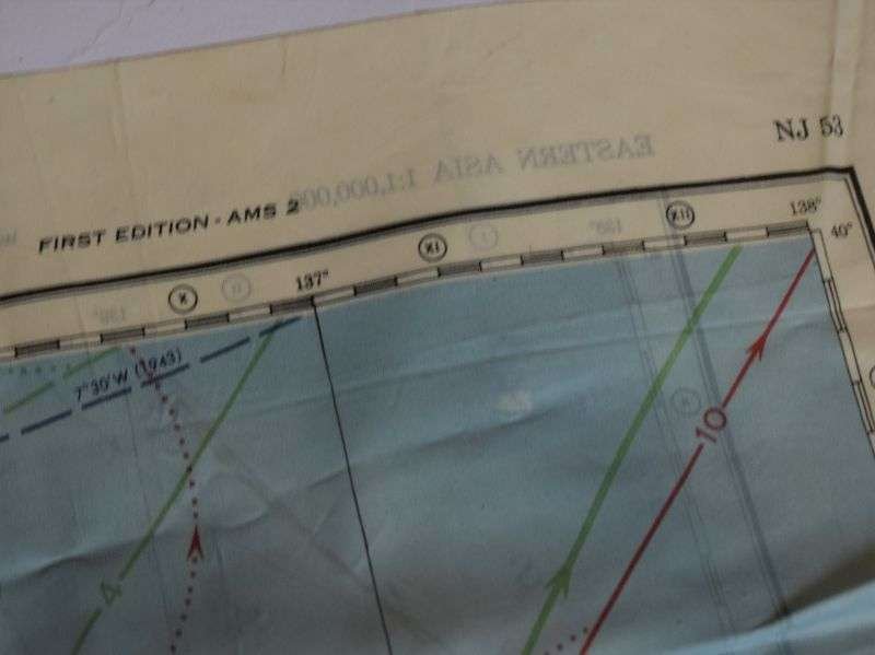 114) Excellent Original USAAF Silk/Rayon Escape Map J53/J54 Sendai & Kanazawa Japan 1944. — image 4