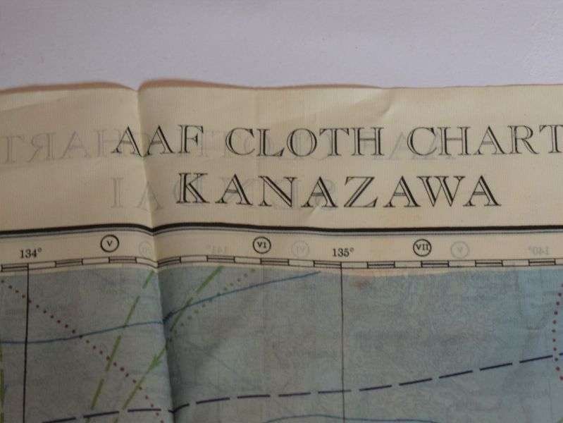 114) Excellent Original USAAF Silk/Rayon Escape Map J53/J54 Sendai & Kanazawa Japan 1944. — image 5