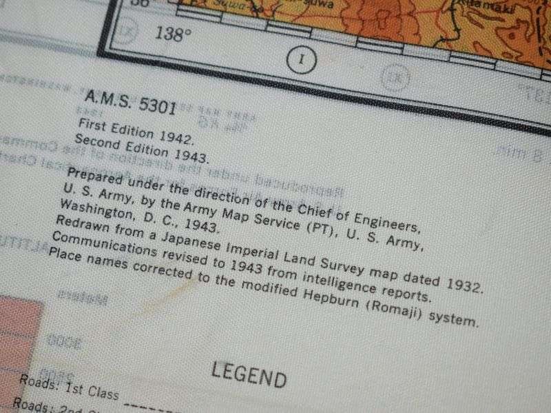 114) Excellent Original USAAF Silk/Rayon Escape Map J53/J54 Sendai & Kanazawa Japan 1944. — image 9