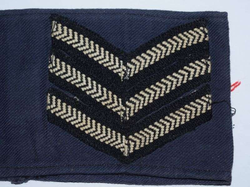 96) Unusual Original WW2 Small Size RAF Rank Armlet to Sergent. ATC, WAAF ? — image 5