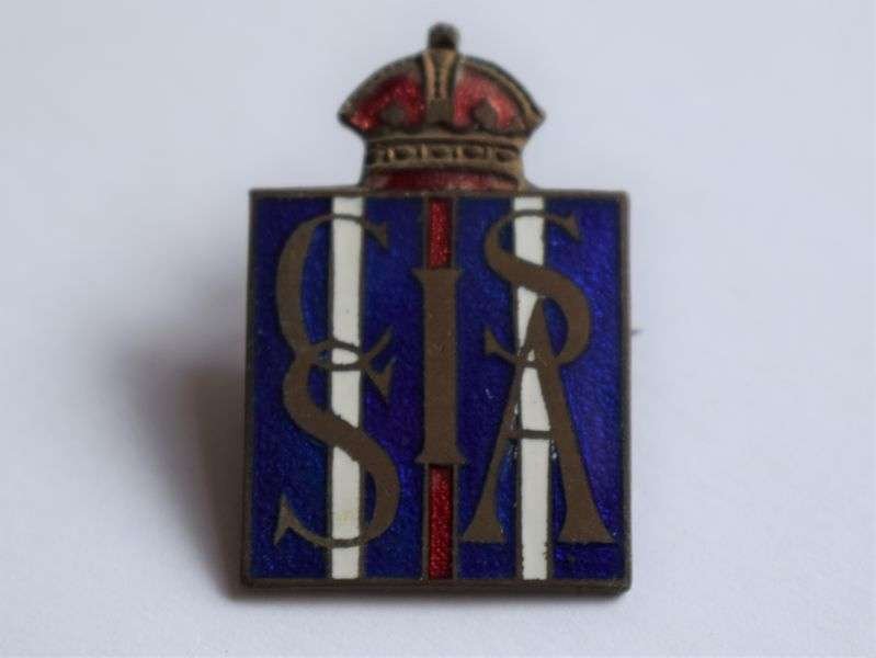 40) Excellent Original Unidentified 1930s WW2 ICSSA Lings Crown Enamel Badge — image 3