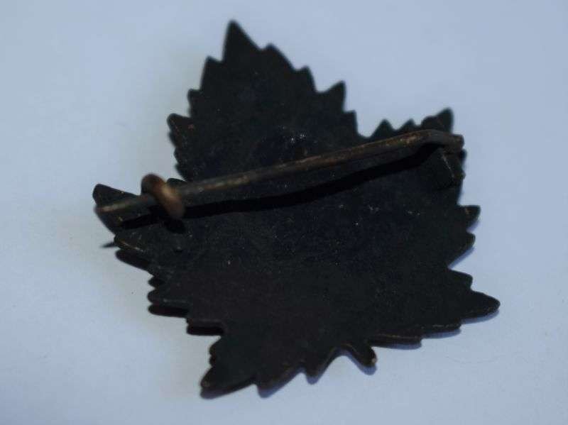 34) Original WW1 WW2 Canadian Sweetheart Brooch In an Unusual Matt Black Colour — image 2