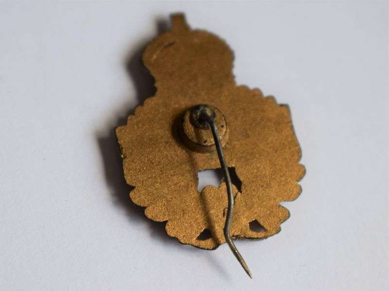 29) Original WW2 Gold Plastic/Bakelite National Savings Pin Badge — image 2