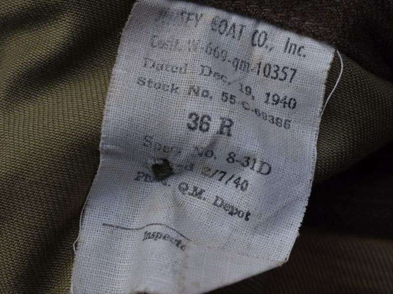 1) Excellent Original WW2 3rd US Army Air Force Jacket Dated 1940 — image 8