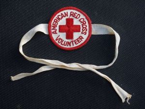 21) Excellent Original WW2 American Red Cross Volunteer Armband