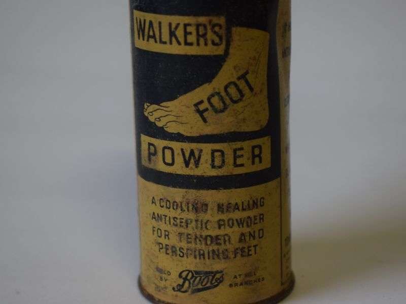 86) Nice Original 1920s-30s Tin of Walker's Foot Powder. — image 7
