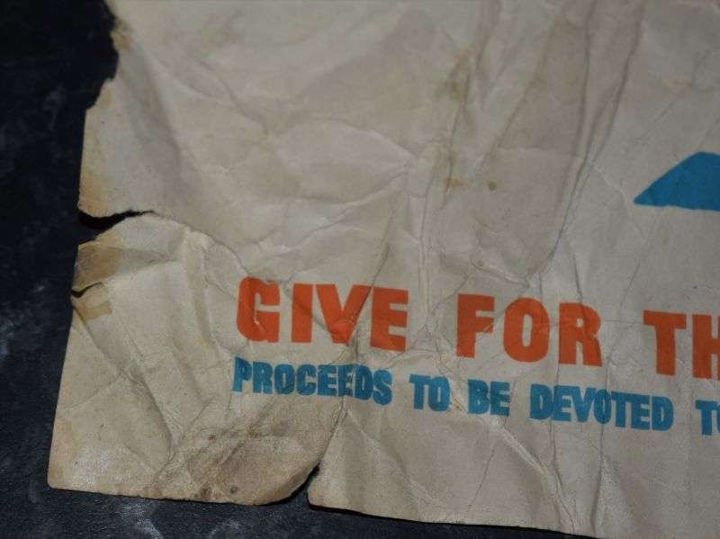 99) Tatty Original RAFA Wings Day Battle of Britain Poster. Give for Those Who Gave WW2 Era — image 3