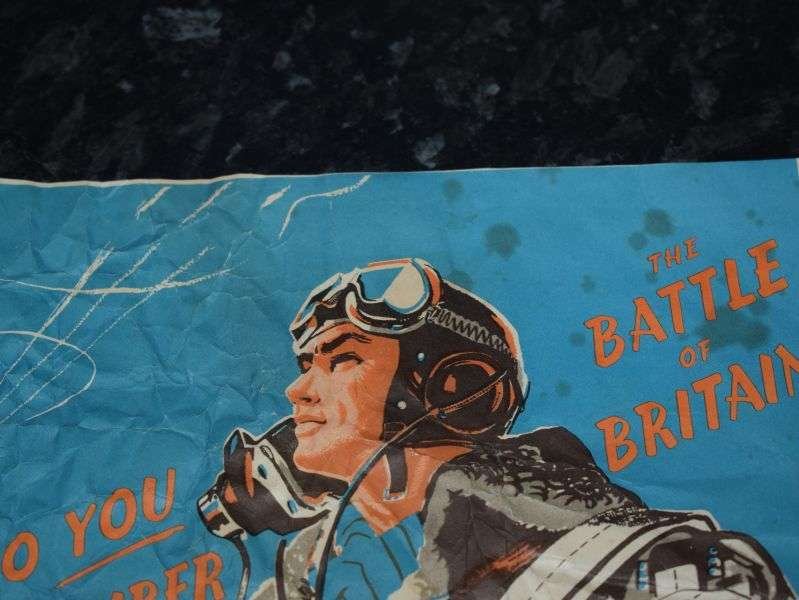 99) Tatty Original RAFA Wings Day Battle of Britain Poster. Give for Those Who Gave WW2 Era — image 5