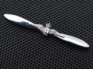 74) Nice Original 1930s-WW2 Raf Wings on Propeller Sweetheart Brooch