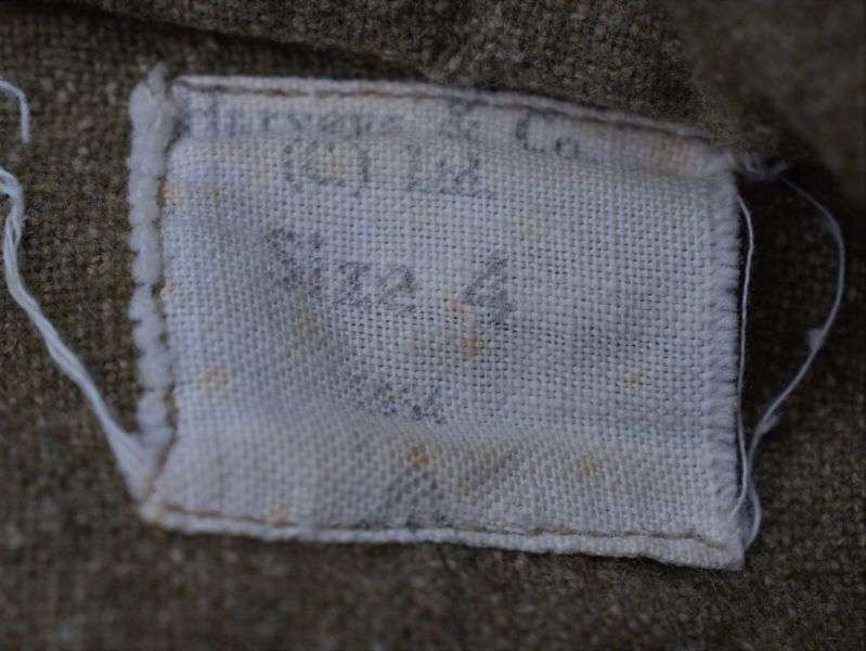 60) British Army Rough Woollen Shirt with Lt Col Rank. Dated 1954 — image 5