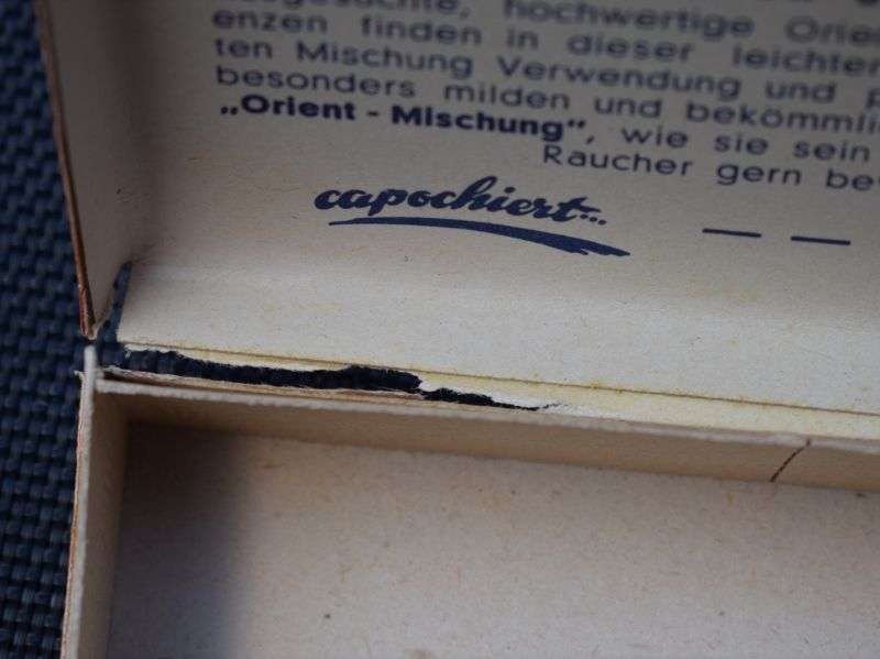 36) Original 1930s-WW2 German Card Pipe Tobacco Box Mekka Capochient — image 3