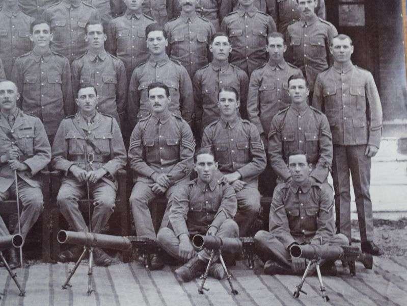 6) Large Size Group Photograph Showing 4th Battalion The Buffs With Lewis Guns — image 7