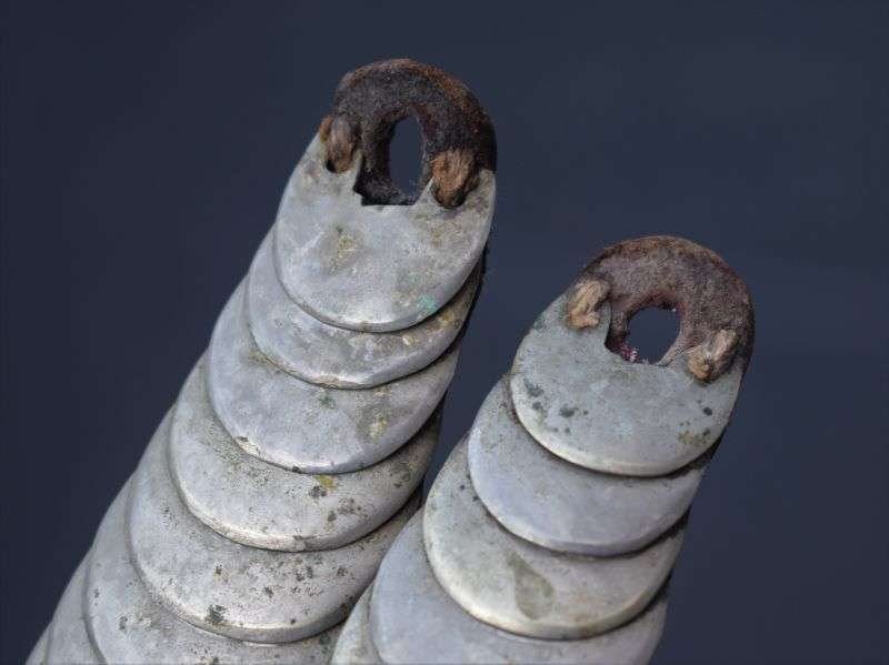 7) Lovely Victorian to 1930s Fire Brigade Officers Metal Scale Epaulettes. — image 2