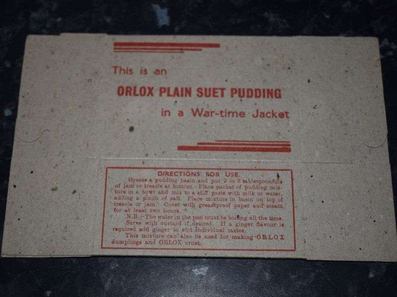 122) Original WW2 British Home Front Orlox Plain Suet Pudding Wartime Jacket Packaging — image 4