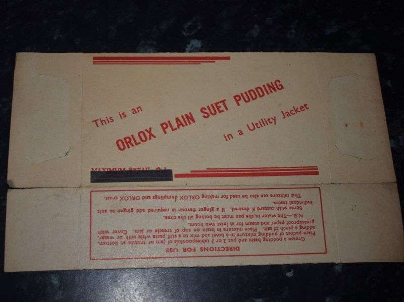 123) Larger Size Original WW2 British Home Front Orlox Plain Suet Pudding In Utility Jacket — image 3