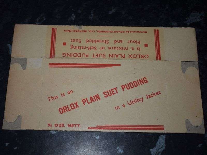 123) Larger Size Original WW2 British Home Front Orlox Plain Suet Pudding In Utility Jacket — image 5