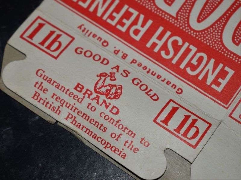 124) Original Empty 1930s English Refined Borax Card Box — image 3