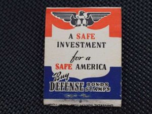 128) Original WW2 US Match Book A Safe Investment for …