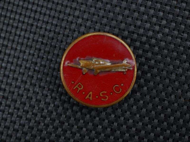 106) Unidentified WW2 RASC Air Dispatch? Lapel Badge Aircraft over RASC — image 3
