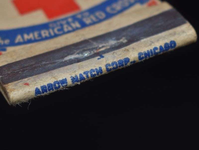 125) Original WW2 US Red Cross Patriotic Match Book If You Can't Give Help Us Help Our Boys — image 2