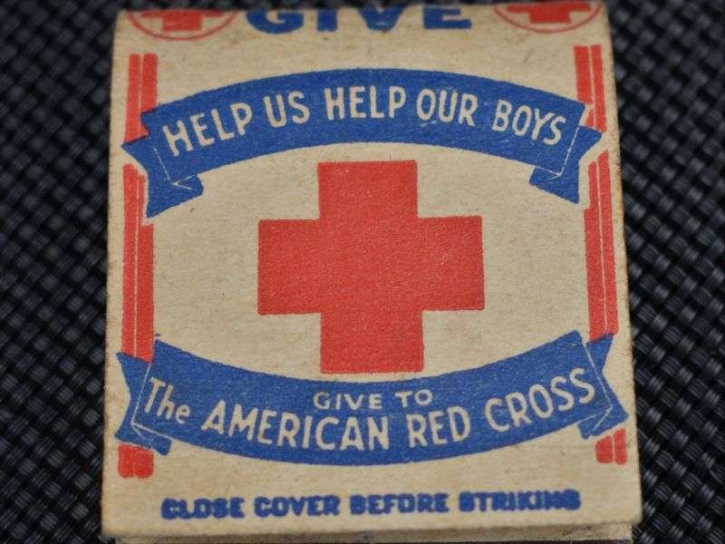 125) Original WW2 US Red Cross Patriotic Match Book If You Can't Give Help Us Help Our Boys — image 5