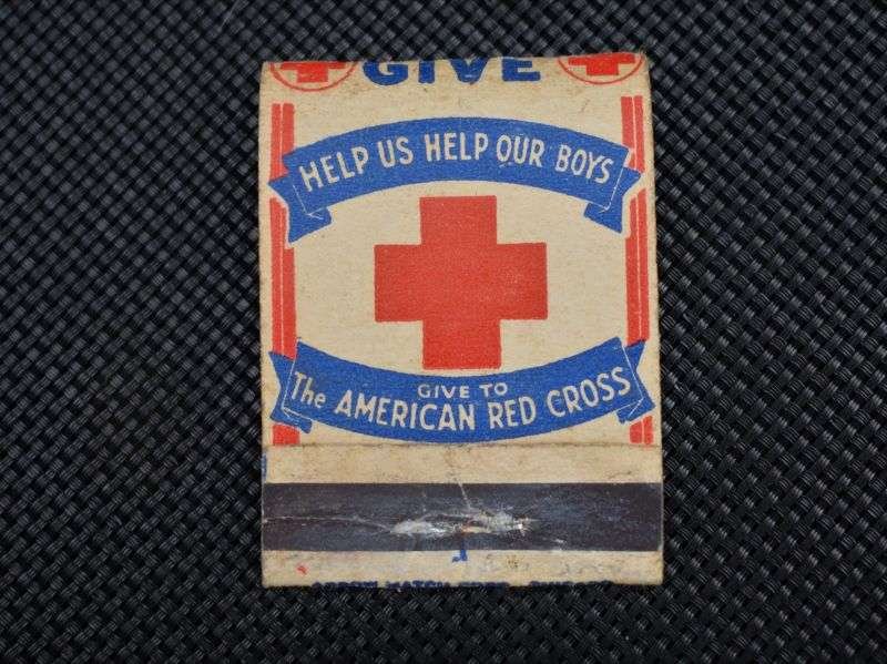 125) Original WW2 US Red Cross Patriotic Match Book If You Can't Give Help Us Help Our Boys — image 6