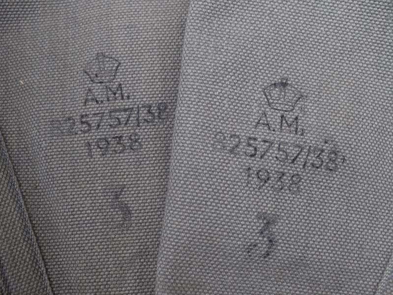 91) Excellent Original RAF High Leg Anklets Matching Markings AM 1938 — image 3