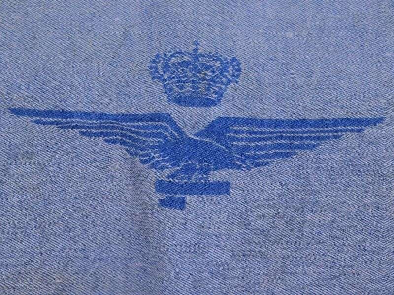 100) Original WW2 Fascist Italian Air Force Large Heavy-Duty Cotton Napkin, Table Mat? — image 2