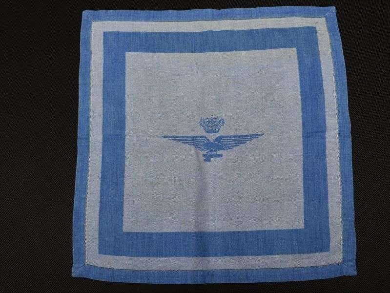 100) Original WW2 Fascist Italian Air Force Large Heavy-Duty Cotton Napkin, Table Mat? — image 3