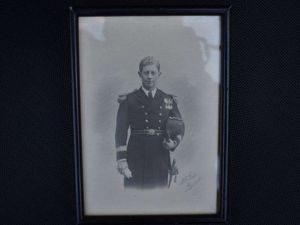 43) Nice Original Framed Photograph of RN Officers Dated 1927