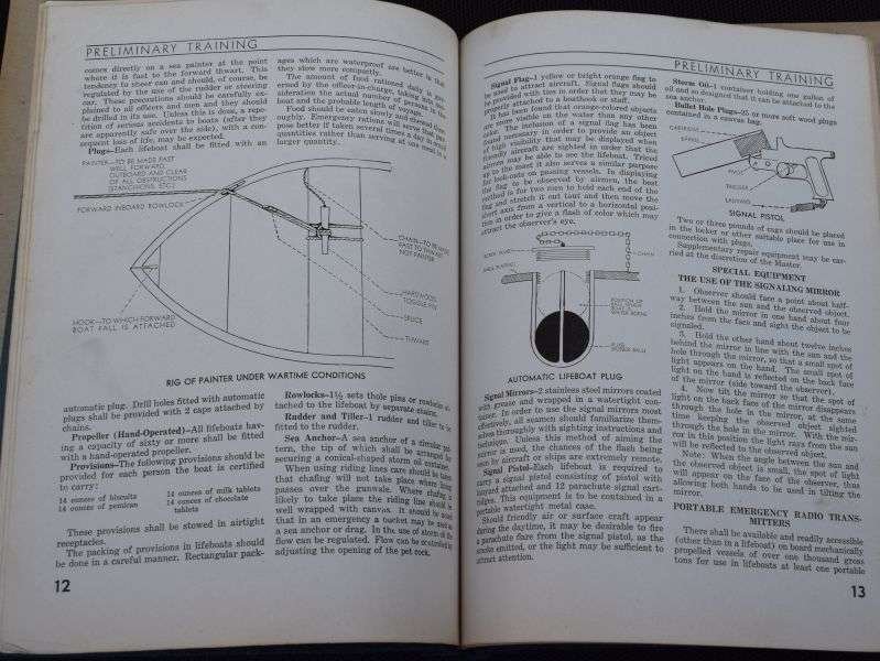 2) Large WW2 US War Shipping Administration Training Org Training Manual 1943 — image 4