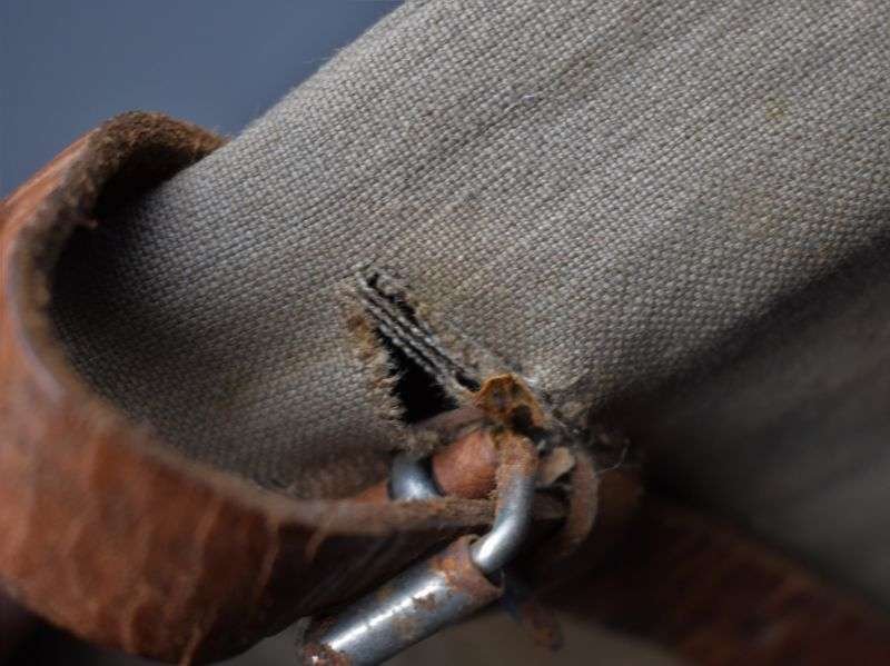 59) Nice Original WW1 German Army Zeltbahn Poles, Pegs & Pouch Dated 1915-1917 — image 11