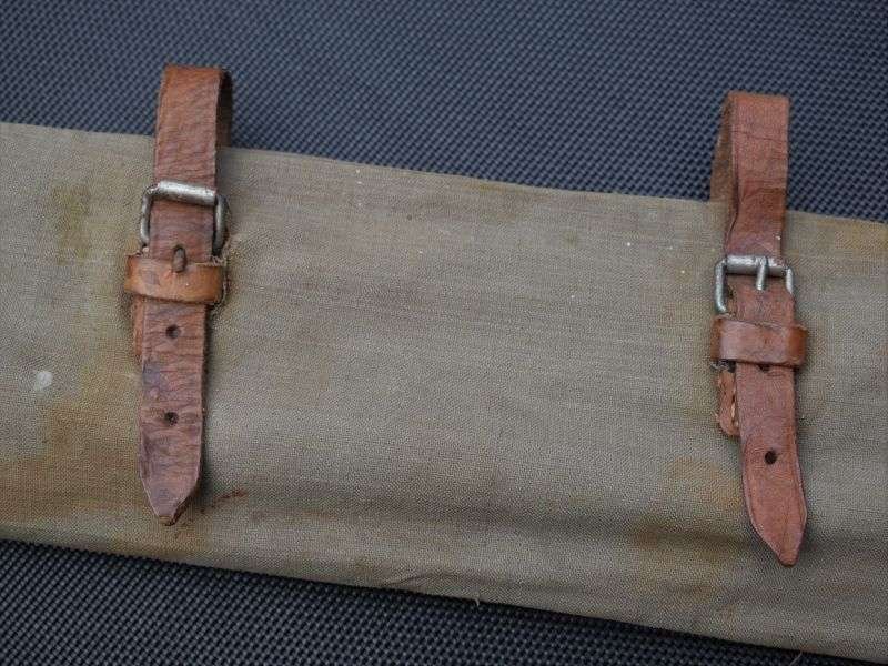 59) Nice Original WW1 German Army Zeltbahn Poles, Pegs & Pouch Dated 1915-1917 — image 12