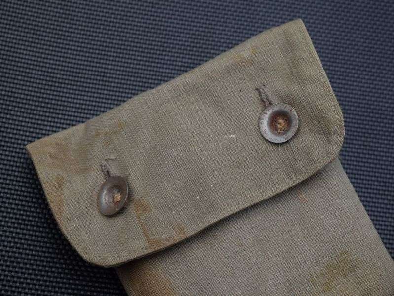 59) Nice Original WW1 German Army Zeltbahn Poles, Pegs & Pouch Dated 1915-1917 — image 13