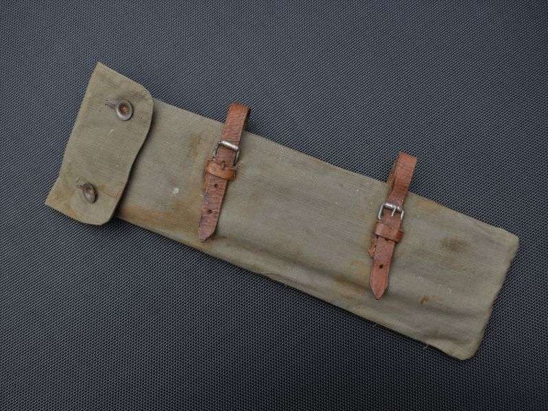 59) Nice Original WW1 German Army Zeltbahn Poles, Pegs & Pouch Dated 1915-1917 — image 14