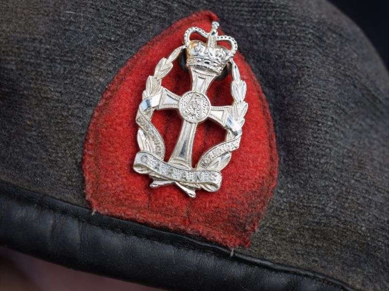 10) Original Post WW2 1950s-60s QARANC Beret & Staybright Badge — image 3