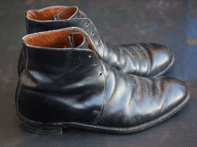 11) Original 1956 Dated WD Marked Cavalry Officers Mess Dress Ankle Boots — image 12