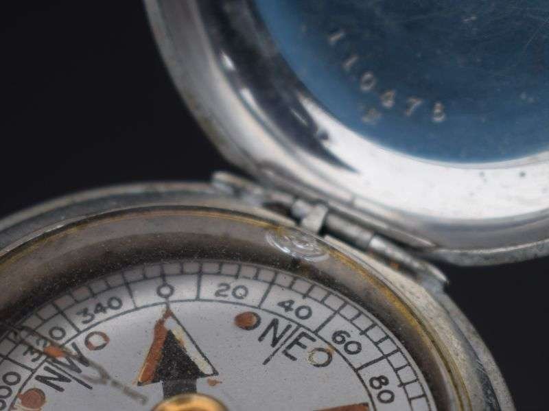 147) Good Original WW1 British Army Officers Fob Compass C.Haseler & Son Ltd 1918 — image 2