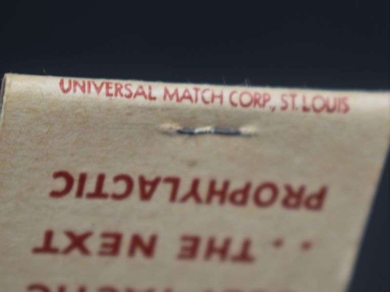 75) Original Red WW2 US Military Match Book Your No Match to VD — image 2