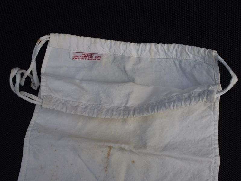 28) Original WW2 POW Personal Effects Bag from Red Cross & St John War Organisation — image 4
