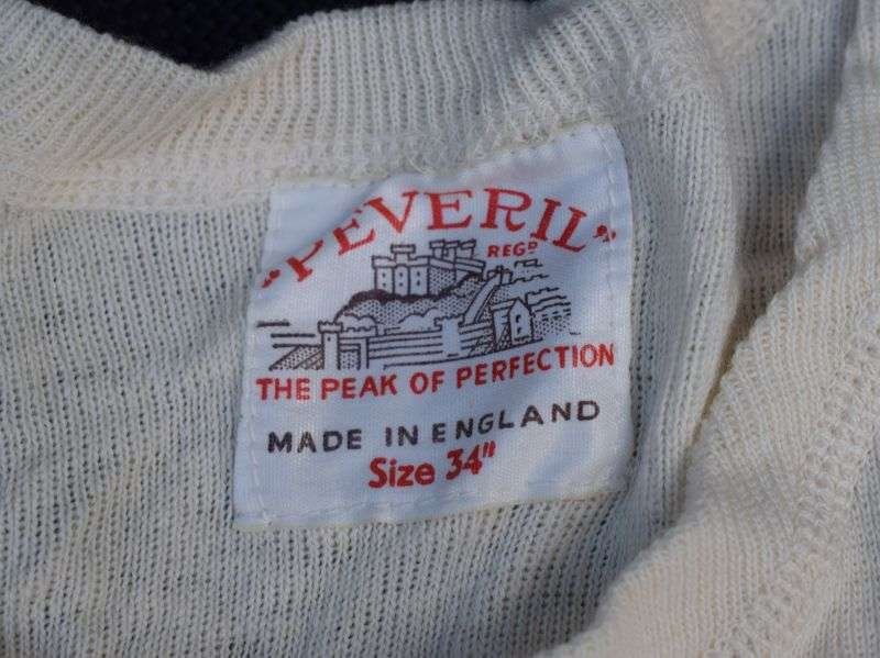 109) Original WW2 Era White Cotton Vest Peveril RAF, RN, Army — image 4