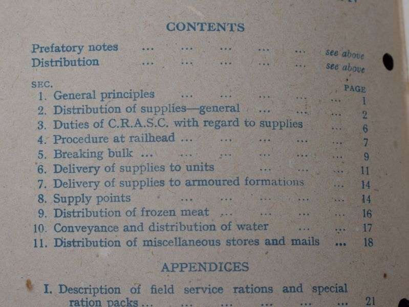 53) Good Original RASC Training Pamphlet No7 Distribution of Supplies in Advance of Railhead 1942 — image 5